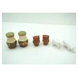 Ceramic Salt and Pepper Shakers (3 Sets)