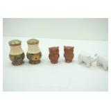Ceramic Salt and Pepper Shakers (3 Sets)