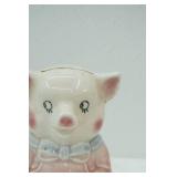 Vintage Royal Copley Piggy Bank 6" tall