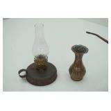 Vintage Brass Collectibles & Small Oil Lamp