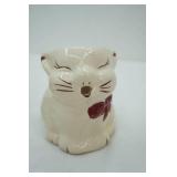 Vintage Artmark Japanese Vase; Owl Music Box Figurine; Cat Creamer Pitcher