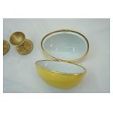 Ceramic Hinged Egg Trinket Box-Limoge France
