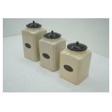 3 Piece Ceramic Kitchen Canister Set