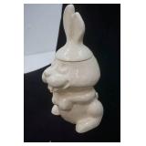 Vintage McCoy Pottery Hocus Pocus Bunny Rabbit Cookie Jar