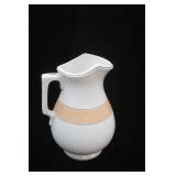 Antique Victorian Washstand Pitcher: T. Pottery Works 11"x7.5"