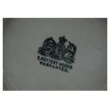 Antique Victorian Washstand Pitcher: T. Pottery Works 11"x7.5"