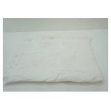 White Hearts Woven Afghan