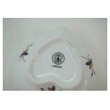 Limoges France Heart-Shaped Porcelain Trinket Boxes (2ct)