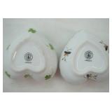 Limoges France Heart-Shaped Porcelain Trinket Boxes (2ct)