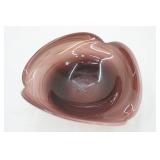 Vintage Murano Art Glass Bowl with Gold Swirl