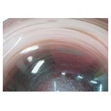 Vintage Murano Art Glass Bowl with Gold Swirl