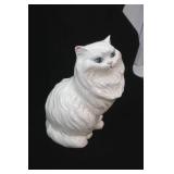 Vintage Persian White Ceramic Cat