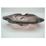 Vintage Murano Amethyst Art Glass Bowl