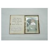 Antique/Vintage Photo Case; Jeweled Ashtray; Murano Compact, Clock