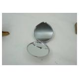 Antique/Vintage Photo Case; Jeweled Ashtray; Murano Compact, Clock