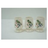 Vintage China Tea Cups & 1982 Arrowhead Pottery Cups