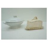 Antique/Vintage Ironstone China-Powell Bishop; Cheese Dish