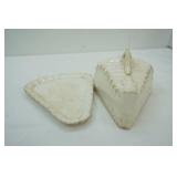 Antique/Vintage Ironstone China-Powell Bishop; Cheese Dish
