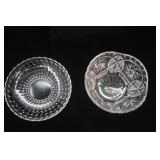 Vintage Crystal Serving Bowl and Platter