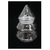 Vintage Anchor Hocking Clear Christmas Tree; Libby Clear Christmas Tree