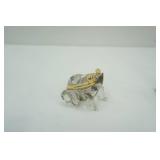 Vintage Fenton Buton Blue Glass Shoe; Dacara Glass Angel-Austria Crystal & More