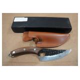 10.5" Hammered Carbon Steel Hunting Knife