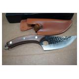 10.5" Hammered Carbon Steel Hunting Knife