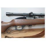 Marlin Model 56 .22 L and LR Lever Action Rifle with Weaver Scope