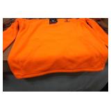 Huntworth Quarter Zip Blaze Orange and Camo Fleece - XL