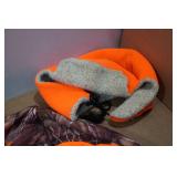 Huntworth Quarter Zip Blaze Orange and Camo Fleece - XL