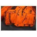 Cabelas Blaze Orange Camo Jacket - Small