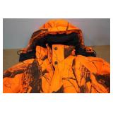 Cabelas Blaze Orange Camo Jacket - Small