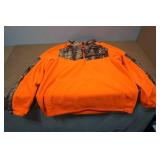Huntworth Quarter Zip Blaze Orange and Camo Fleece - XXL