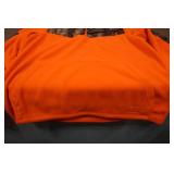 Huntworth Quarter Zip Blaze Orange and Camo Fleece - XXL