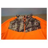 Huntworth Quarter Zip Blaze Orange and Camo Fleece - XXL