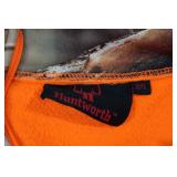 Huntworth Quarter Zip Blaze Orange and Camo Fleece - XXL