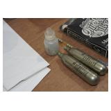 Assorted Fishing and Camping - Bobbers, Off, Canteen, Tackle