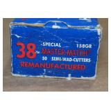50 Master Match .38 Spl 158 Gr Semi Wad Cutter Ammo