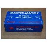 50 Master Match .38 Spl 158 Gr Semi Wad Cutter Ammo