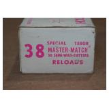 50 Master Match .38 Spl 158 Gr Semi Wad Cutter Ammo