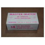 50 Master Match .38 Spl 158 Gr Semi Wad Cutter Ammo