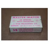 50 Master Match .38 Spl 148 Gr Swaged Lead Wad Cutter Ammo