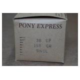 50 Pony Express .38 Spl 158 Gr Semi Wad Cutter Lead Ammo