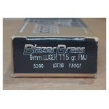 50 Blazer Brass 9mm 115 Gr FMJ Ammo