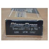 50 Blazer Brass 9mm 115 Gr FMJ Ammo