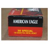 50 American Eagle .38 Spl 130 Gr FMJ Ammo