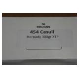 50 .454 Casull 300 Gr Hornady XTP Ammo