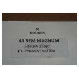 50 .44 Rem Mag 250 Gr Sierra Tournament Master Ammo
