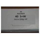 50 .40 S&W 200 Gr Sierra HP Ammo