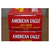 100 American Eagle .223 Rem 62 Gr FMJ Ammo